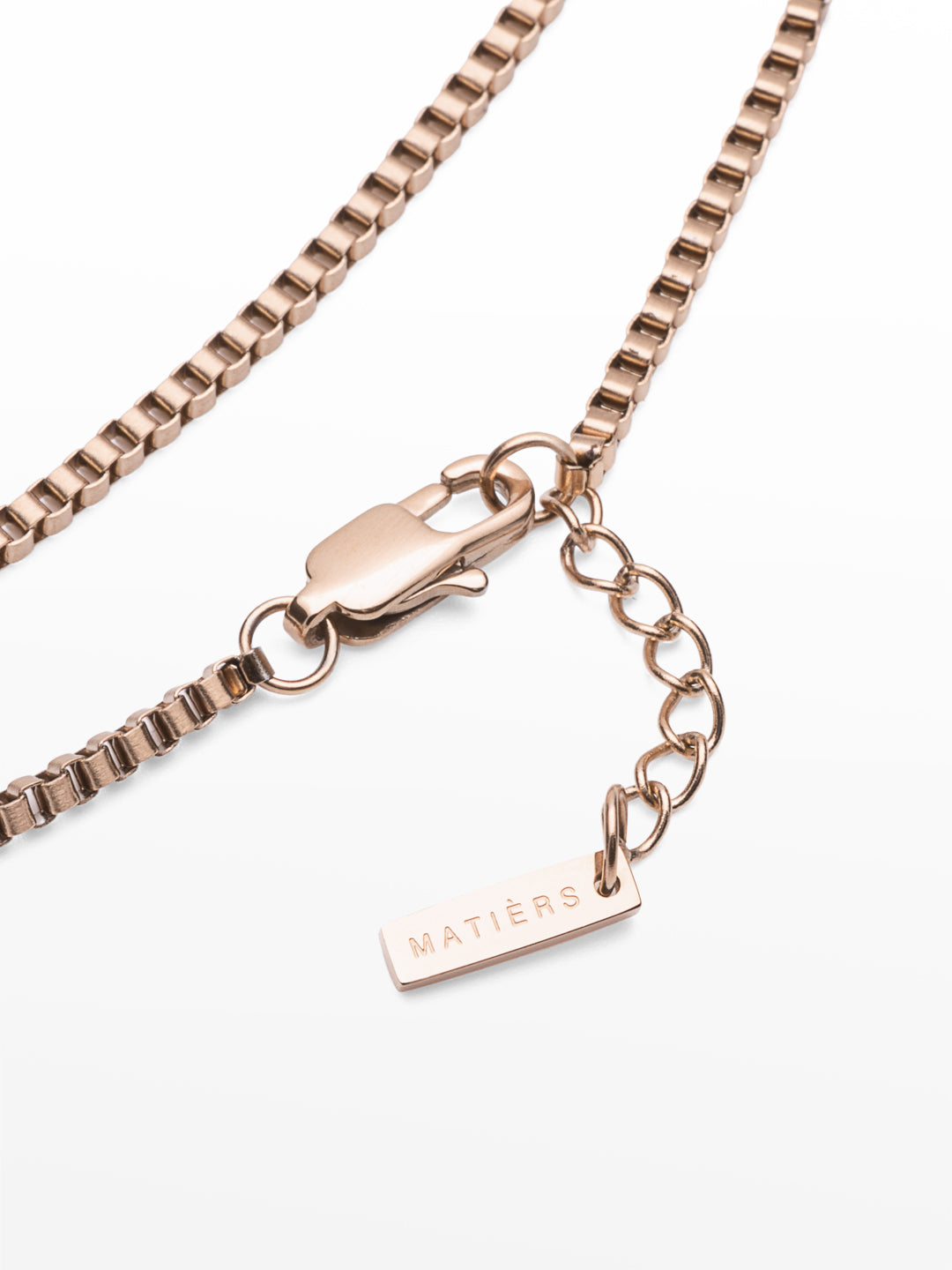 Box Necklace Rose Gold